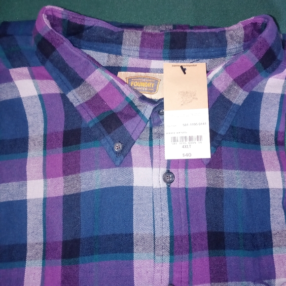 Foundry supply co. Big and tall flannel shirt - Picture 4 of 10